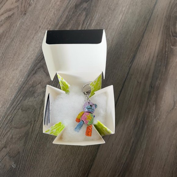 Multicoloured glittered Morellato Teddy Bear Key Chain - Picture 12 of 15